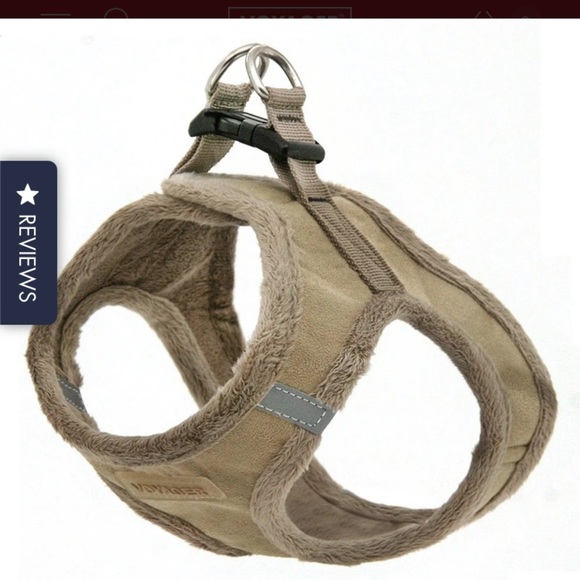 5/$20 New voyager step-in harness medium 16-18 in plush suede like tan - Picture 3 of 6